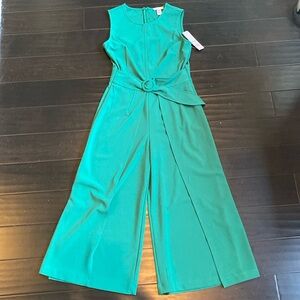 Green Wide Leg Sleeveless Jumpsuit
